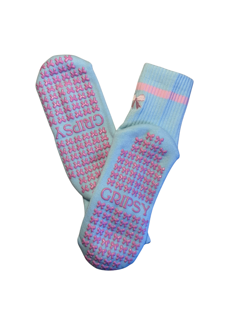 Baby Blue Grip Sock