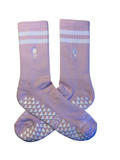 Lilac Crew Grip Sock