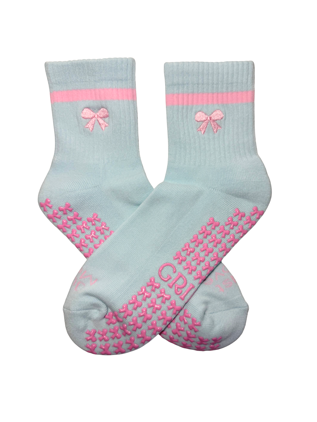 Baby Blue Grip Sock